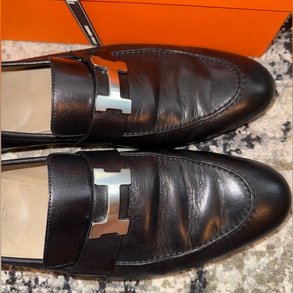 Hermes Men's Paris Loafers Wide size 45 - Picture 4 of 11